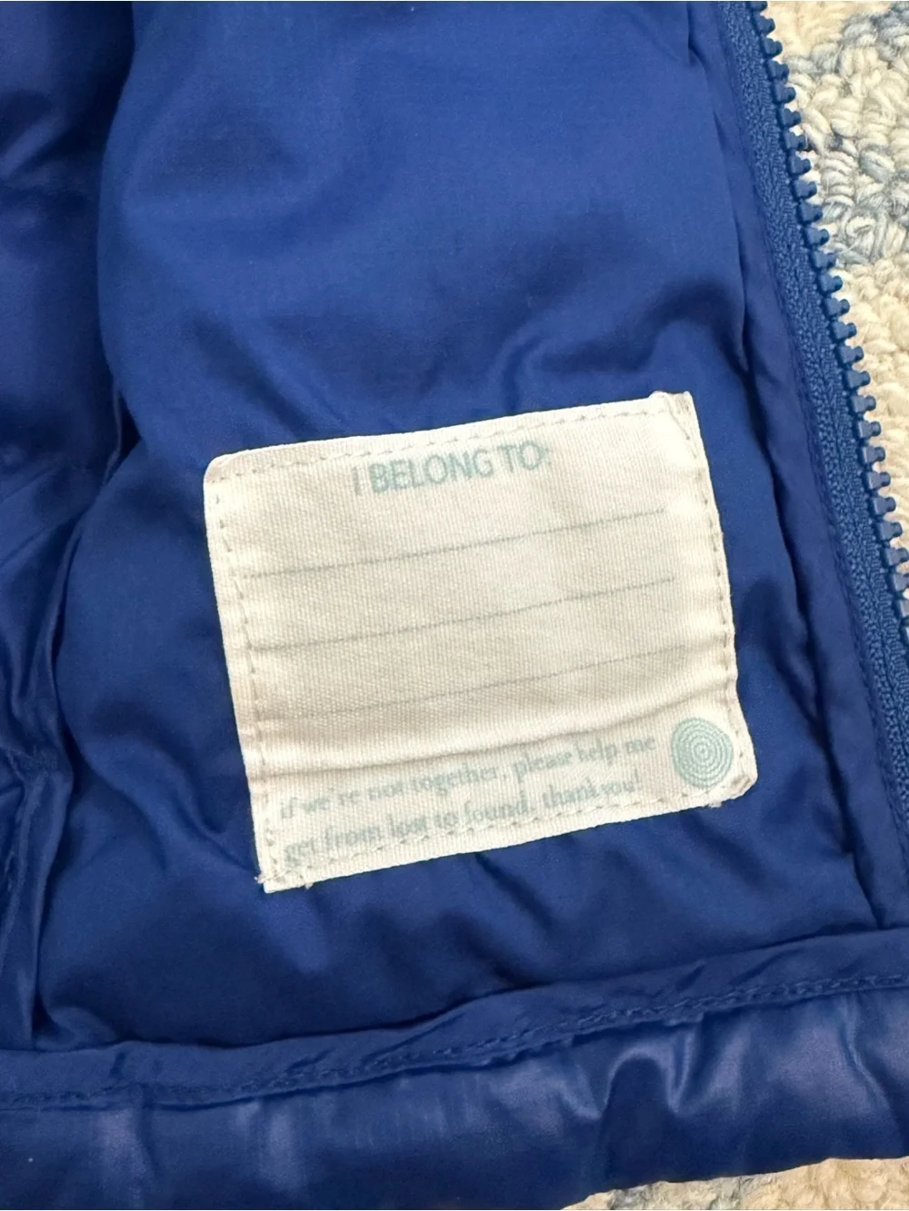 Primary Kids Lightweight Puffer Vest in Cobalt Blue Size 4-5 Years